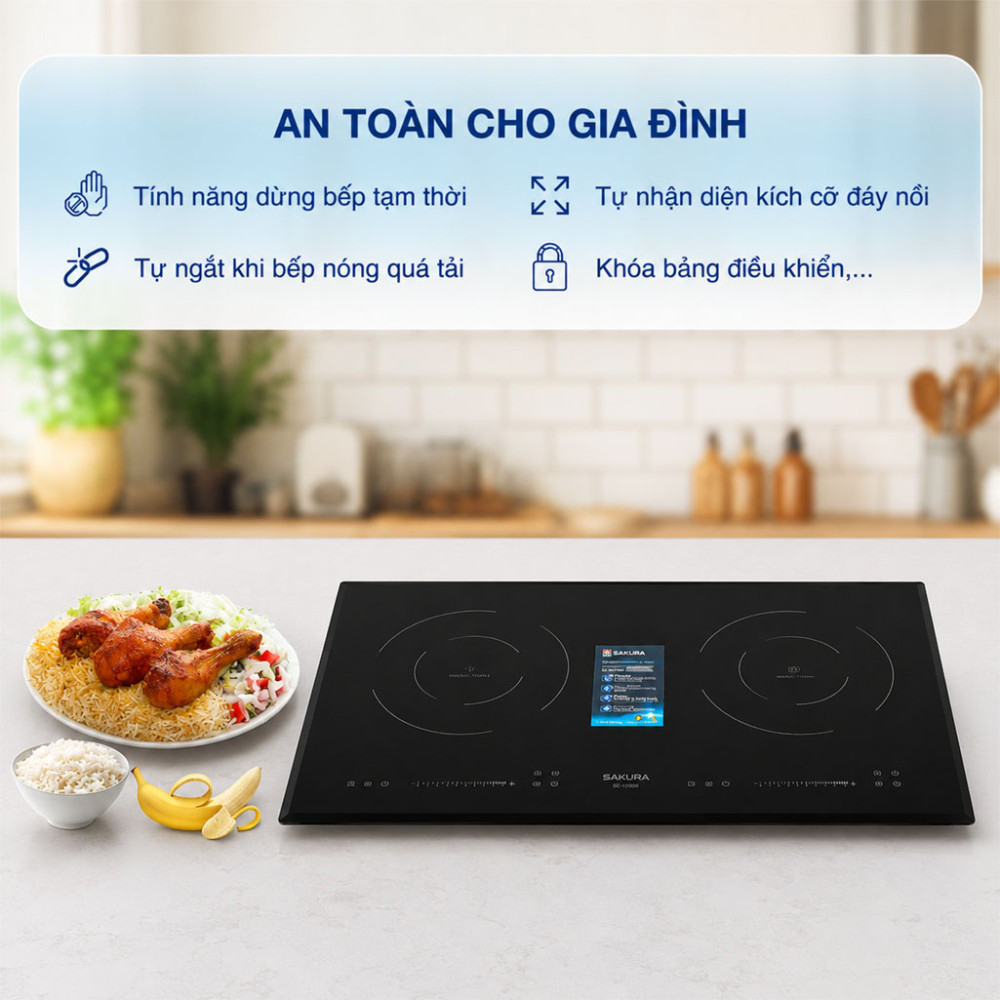Bếp từ hồng ngoại âm Sakura SE-3260B - Hàng chính hãng