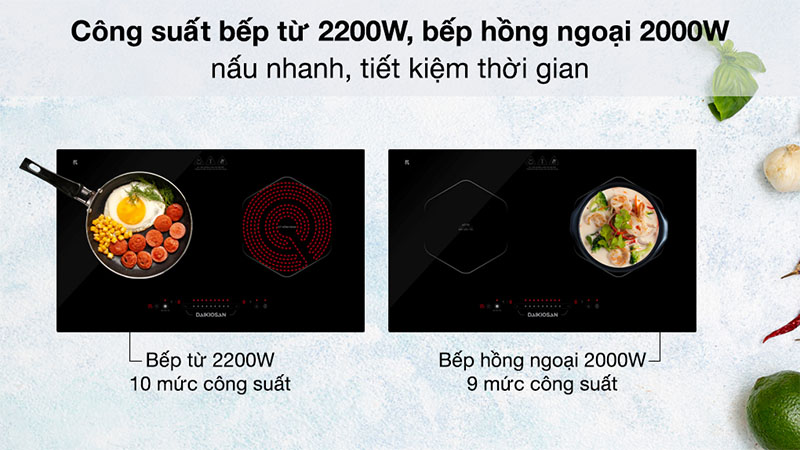 Bếp từ hồng ngoại lắp âm Daikiosan DKC-200002 - Hàng chính hãng