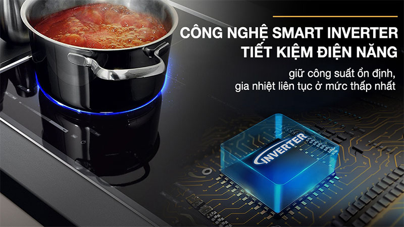 Bếp từ hồng ngoại lắp âm Inverter Sunhouse Mama MMB82041-TMD - Hàng chính hãng