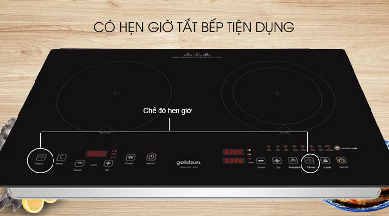 Bếp từ kết hợp hồng ngoại Goldsun BC1102MT - Hàng chính hãng