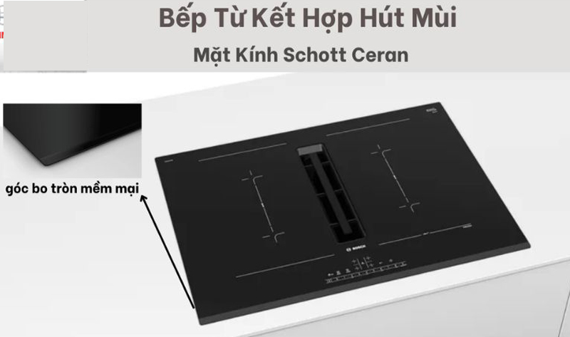 Bếp từ kết hợp hút mùi Bosch HMH.PVQ731F15E - Hàng chính hãng
