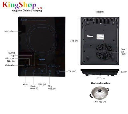 Bếp điện từ Philips HD4911 - Hàng chính hãng