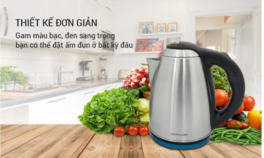 Ấm đun siêu tốc Lock&Lock EJK148SLV - Hàng chính hãng