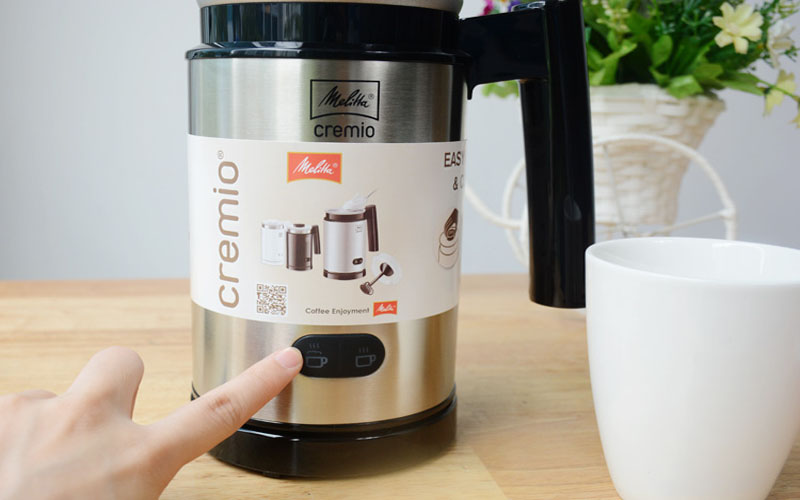 Bình đánh sữa Melitta Cremio II Stainless Steel - Hàng chính hãng