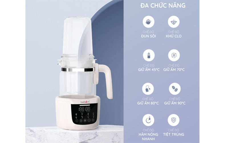 Bình đun nước giữ nhiệt Beborn K02TN - Hàng chính hãng
