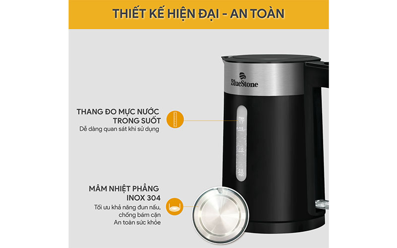 Bình đun siêu tốc BlueStone KTB-3418 - Hàng chính hãng