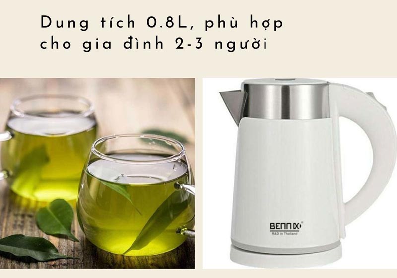 Bình đun siêu tốc Bennix BN-008EK - Hàng chính hãng