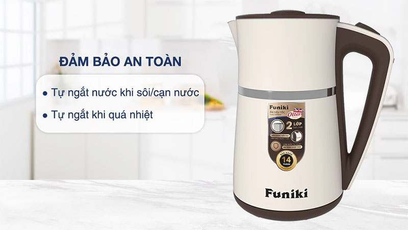 Bình đun nước siêu tốc Funiki HKT5233 - Hàng chính hãng