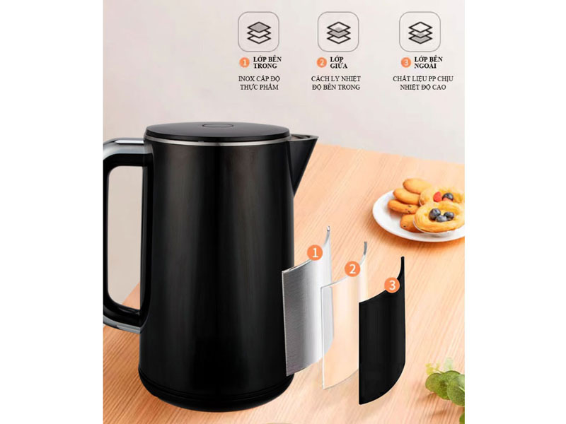 Ấm siêu tốc Tiross TS1368 - Hàng chính hãng