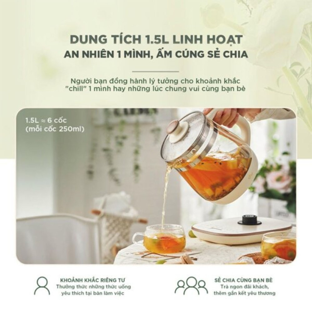 Máy pha trà Bear HK-5H15L96 1.5L - Hàng chính hãng
