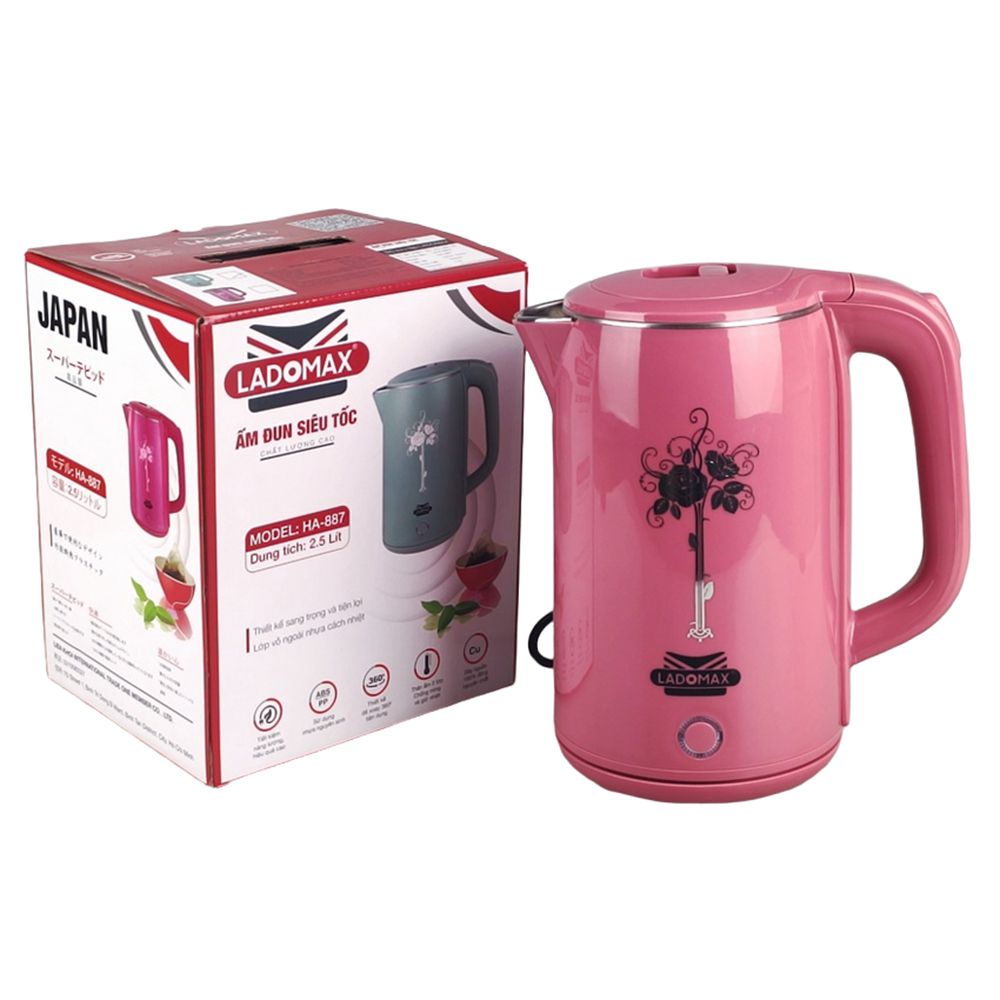 Bình đun siêu tốc Ladomax 2.5 lít HA-887 - Hàng chính hãng
