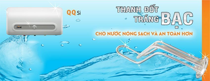 Bình tắm nước nóng tráng bạc, chống giật Ferroli QQSI 30L SE - Hàng chính hãng