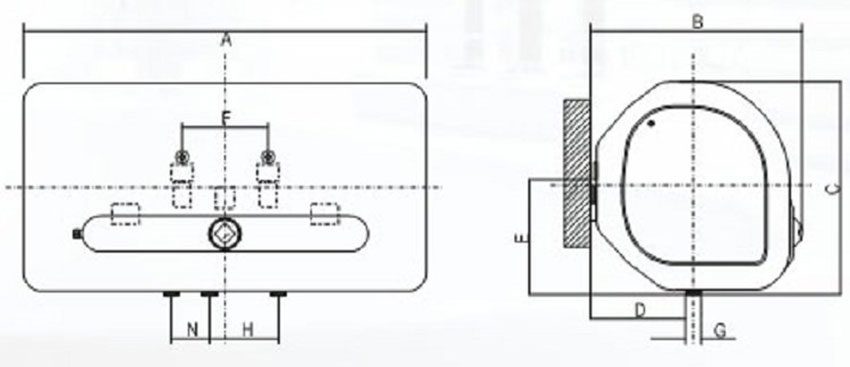 Bình tắm nước nóng tráng bạc, chống giật Ferroli QQSI 30L SE - Hàng chính hãng
