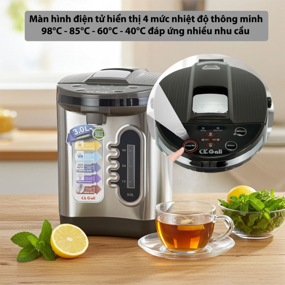 Bình thủy điện Gali GL-5030G - Hàng chính hãng