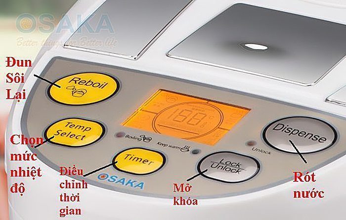 Bình thủy điện Osaka APE-403S - Hàng chính hãng