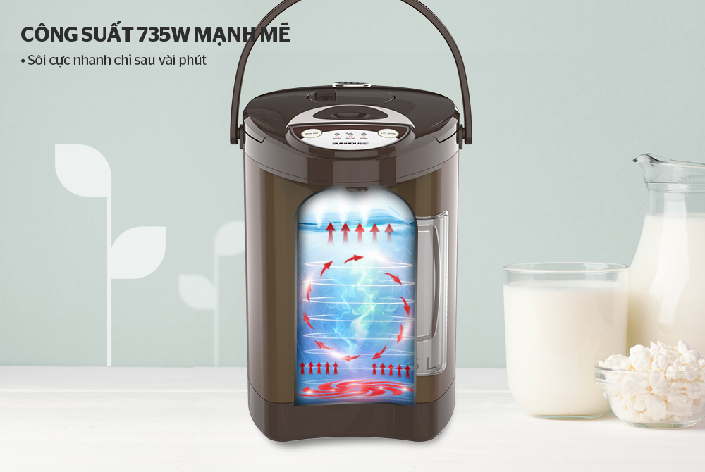 Bình thủy điện Sunhouse SHD1535C 3.5 lít - Hàng chính hãng