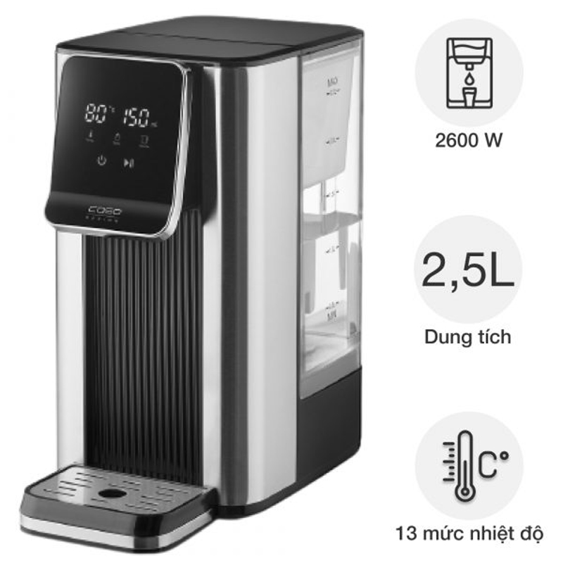 Bình thủy điện Caso HW630 - Hàng chính hãng