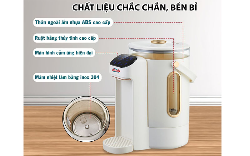 Bình thủy điện thông minh Ladomax HA-1630 - Hàng chính hãng