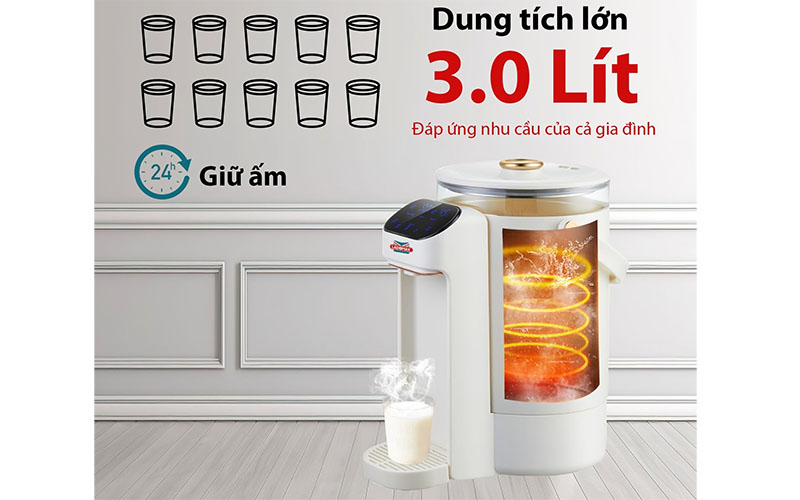 Bình thủy điện thông minh Ladomax HA-1630 - Hàng chính hãng