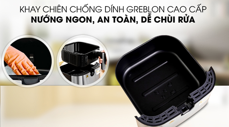 Nồi chiên không dầu Bluestone AFB-5878 - Hàng chính hãng
