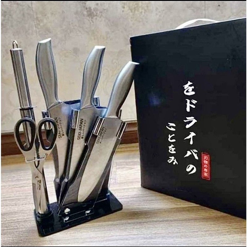 Bộ dao Nhật Bản 6 món ASAKH SK5  - Hàng chính hãng