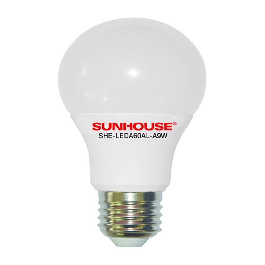 Bộ đèn led thân nhôm Sunhouse SHE-LEDA60AL-A9W - Hàng chính hãng