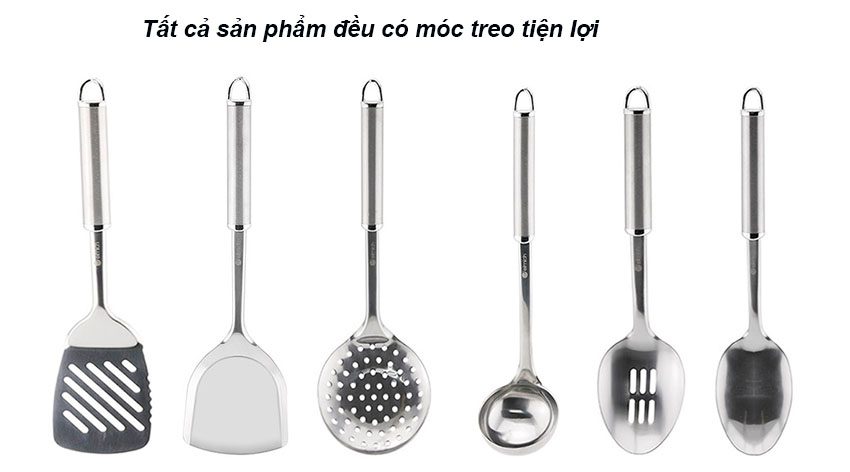 Bộ dụng cụ nấu bếp 6 món inox Elmich EL-3852 - Hàng chính hãng