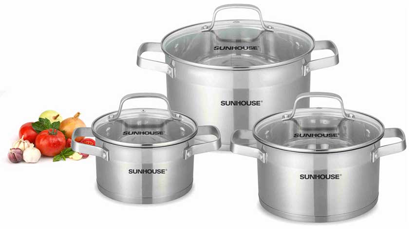 Bộ nồi 5 đáy Sunhouse SH780 - Hàng chính hãng