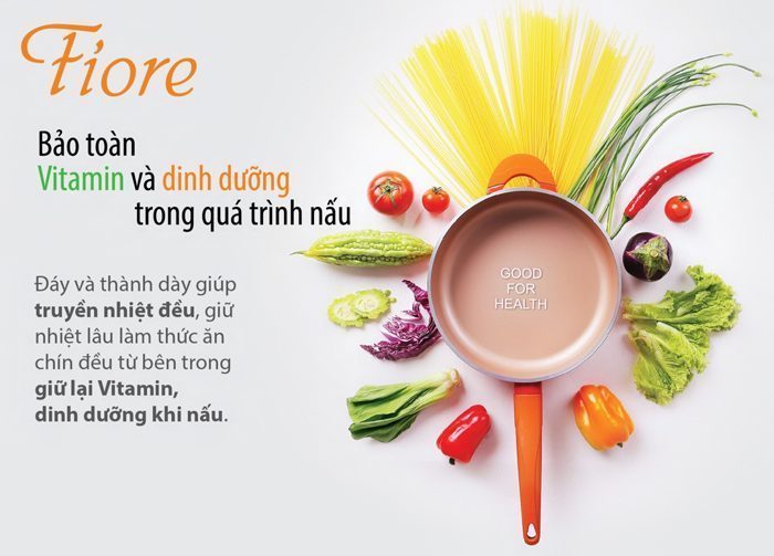 Bộ nồi chảo Elmich Vitaplus Fiore - Hàng chính hãng