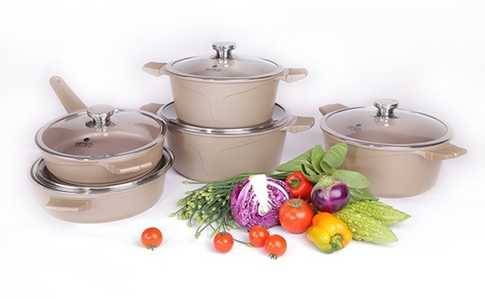 Bộ nồi chảo Elmich Vitaplus Perla - Hàng chính hãng
