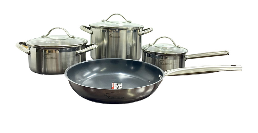 Bộ nồi 4 chiếc inox Zemmer S4S - Hàng chính hãng