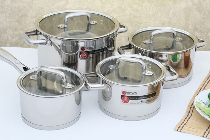 Bộ nồi inox 5 đáy Elmich 2353670 - Hàng chính hãng