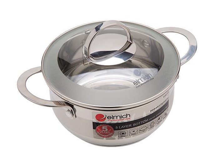 Bộ nồi inox 5 đáy Elmich Celestine 5 chiếc 18-20-22-24-28 - Hàng chính hãng