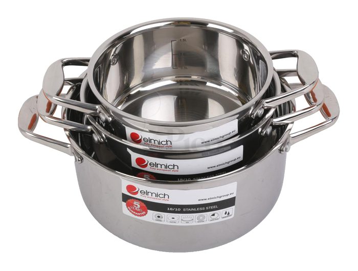 Bộ nồi inox Elmich Matador EL0123 - Hàng chính hãng