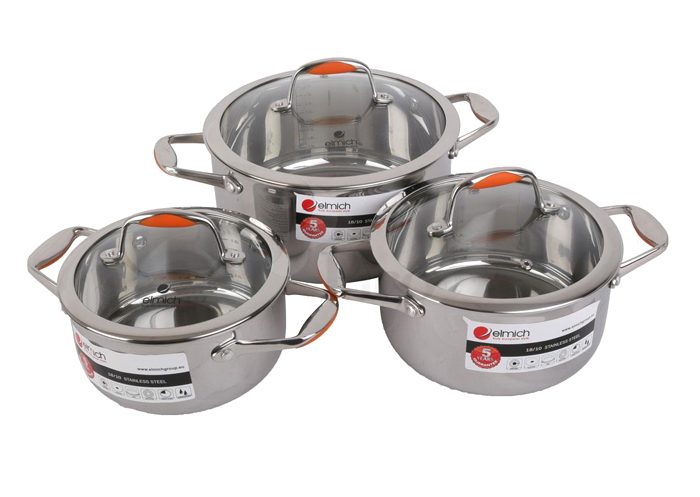 Bộ nồi inox Elmich Matador EL0123 - Hàng chính hãng