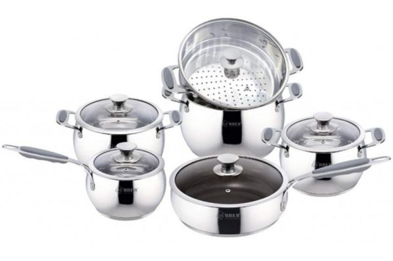 Bộ nồi inox Arber AN06V - Hàng chính hãng