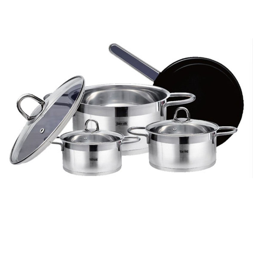 Bộ nồi chảo inox Giovani GP-777-SG - Hàng chính hãng