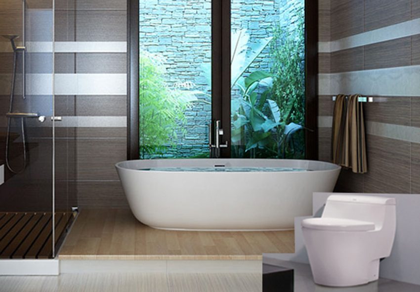 Bồn cầu một khối American standard 2040-WT - Hàng chính hãng