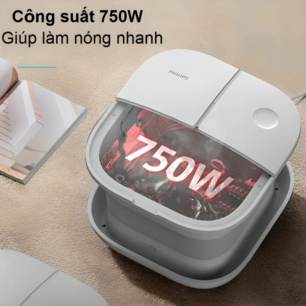 Bồn ngâm massage chân Philips PPM6502 - Hàng chính hãng