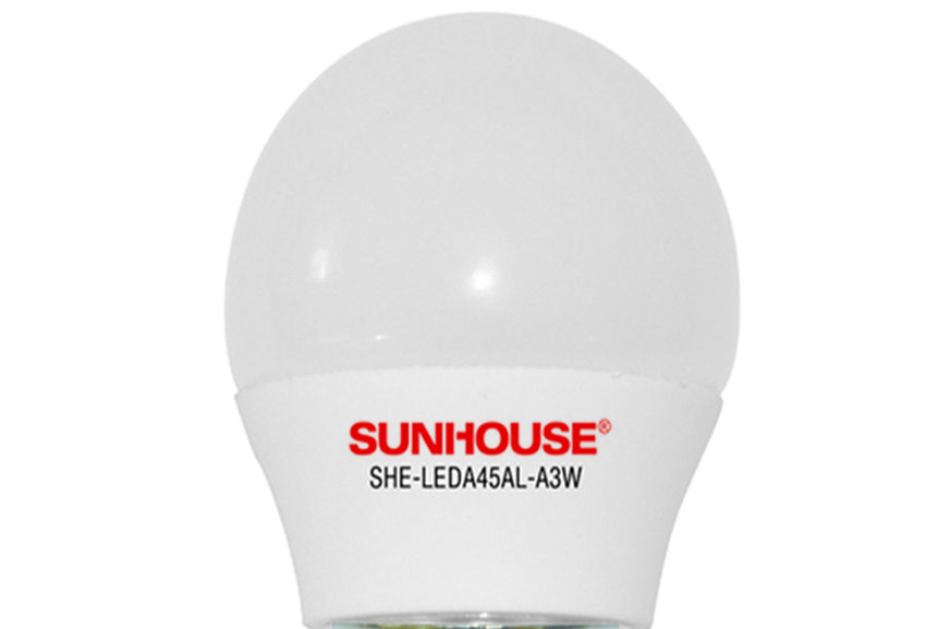 Bóng đèn LED thân nhôm Sunhouse SHE-LEDA45AL-A3W - Hàng chính hãng