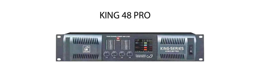 Cục đẩy công suất 4 kênh CAF KING 48PRO - Hàng chính hãng
