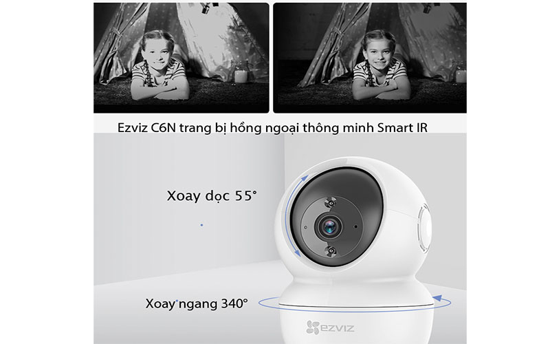 Camera Wifi thông minh Ezviz C6N - Hàng chính hãng