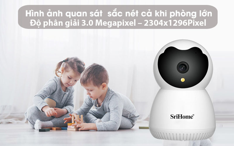 Camera IP Wifi Srihome SH036 - Hàng chính hãng