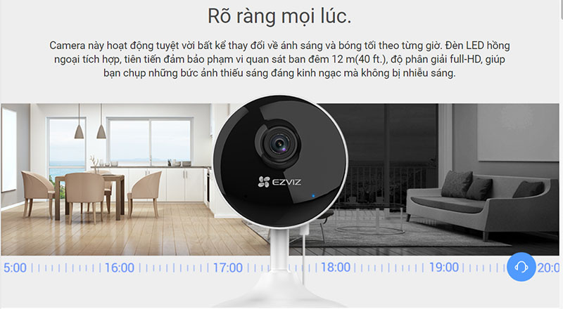 Camera IP wifi EZVIZ C1C - Hàng chính hãng