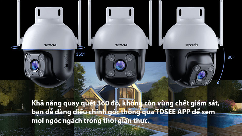 Camera wifi ngoài trời Tenda CH3-WCA - Hàng chính hãng
