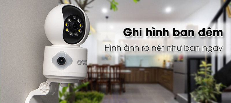 Camera IP Wifi 2 mắt Yoosee QS415 - Hàng chính hãng