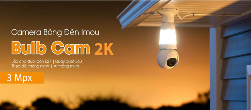 Camera wifi bóng đèn 3MP IMOU IPC-S6DP-3M0WEB-E27 - Hàng chính hãng