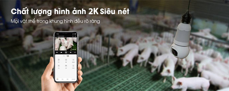 Camera wifi bóng đèn 3MP IMOU IPC-S6DP-3M0WEB-E27 - Hàng chính hãng