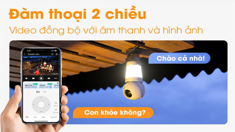 Camera wifi bóng đèn 3MP IMOU IPC-S6DP-3M0WEB-E27 - Hàng chính hãng