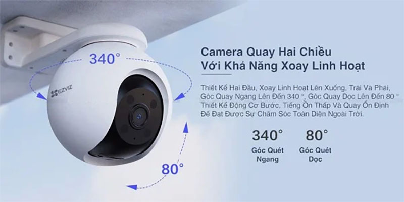 Camera wifi ngoài trời EZVIZ H8-Pro-3K - Hàng chính hãng